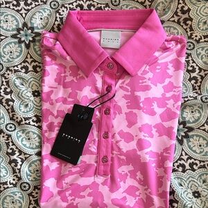Dunning Golf Pink Camouflage Polo Shirt